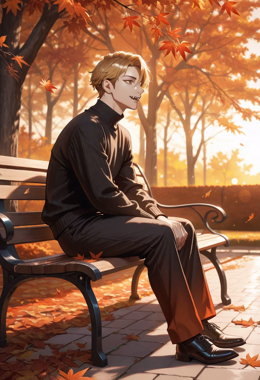 Found a quiet spot to enjoy the first leaves falling. The air is getting crisp. 🍂 #AutumnVibes #QuietMoments #Seasonal #FallFashion #DailyLife #CoolBreeze #CoffeeBreak #NatureWalk #MoodyVibes #AutumnDays #InstaGood #Relaxing