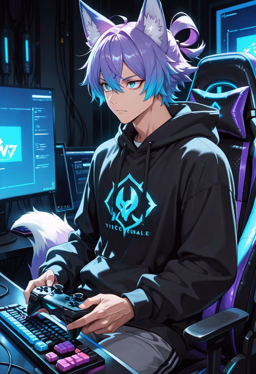 Don't bother me while I'm on a winning streak, okay? Unless you brought snacks. 🎮🔥 #gamerlife #pcsetup #rgb #winningstreak #tetsuya #gamingpc #twitchstreamer #gamingsetup #gamer #chillvibes #nightowl #desksetup