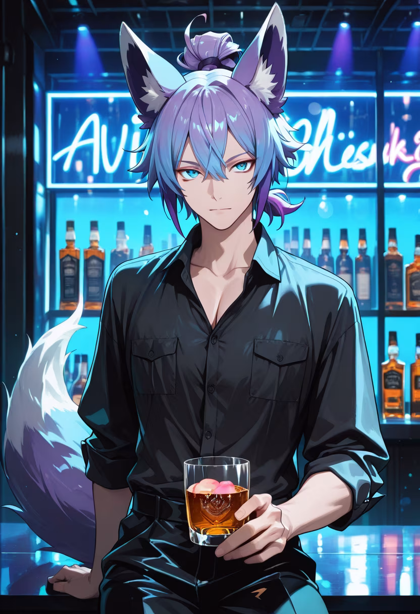 Don't get the wrong idea, I'm only here because the music was tolerable. Don't stare too much, alright? #NightOut #CityVibes #Tetsuya #TokyoNights #Clubbing #NotMyIdea #BarLife #Drinks #Mood #InfluencerStyle #MensFashion #Style