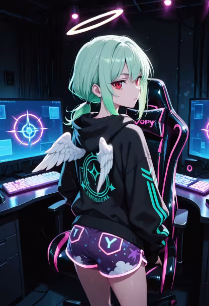 Finally hit that rank up! Don't get used to me carrying you guys, okay? 🎮✨ #gaming #pcsetup #gamergirl #tsundere #rankup #rgb #battlestation #streamerlife #gamingcommunity #victory #levelup #gamerlife