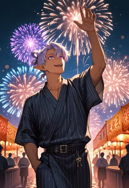 Nothing beats the first fireworks of the season! Who are you watching them with tonight? 🎆✨ #summernights #festivalvibes #fireworks #summertravel #nightout #vibing #masaru #summerevening #citylights #festivallife #ootd #goodtimes