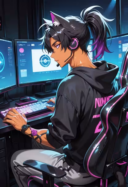 Finally finished the grind for the night. Anyone want to hop on for a few rounds? 🎮✨ #gaming #pcsetup #rgb #gamerlife #nightshift #cozyvibes #controller #gamingchair #setupwars #twitchstreamer #gamingcommunity #chill