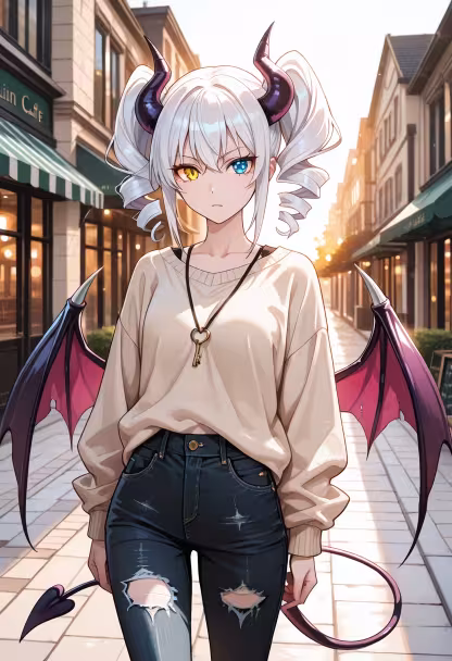 Don't get used to me being this nice today, okay? 🙄 Just heading out for some coffee. #Natsuki #OOTD #MorningVibes #CoffeeRun #CasualStyle #TsundereLife #CityStrolls #Streetwear #DailyLog #PositiveVibes #NotBecauseILikeYou