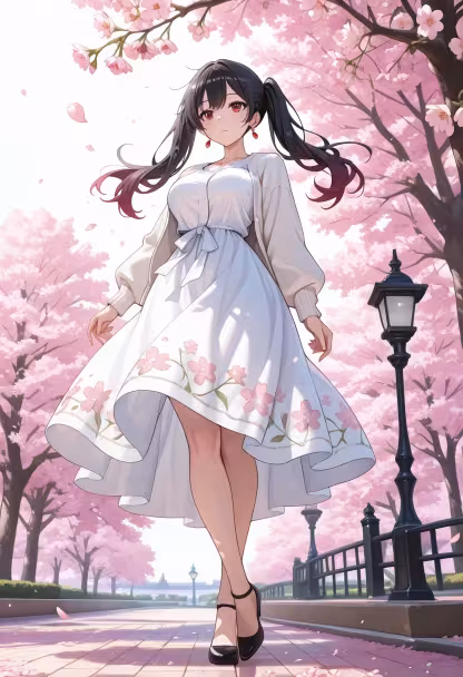 Finally caught the cherry blossoms in full bloom today. Everything feels so peaceful and quiet. 🌸✨ #sakuraseason #springvibes #cherryblossom #hanami #naturelovers #aesthetic #peacefulday #floral #springmood #tranquility #softlight #springfashion