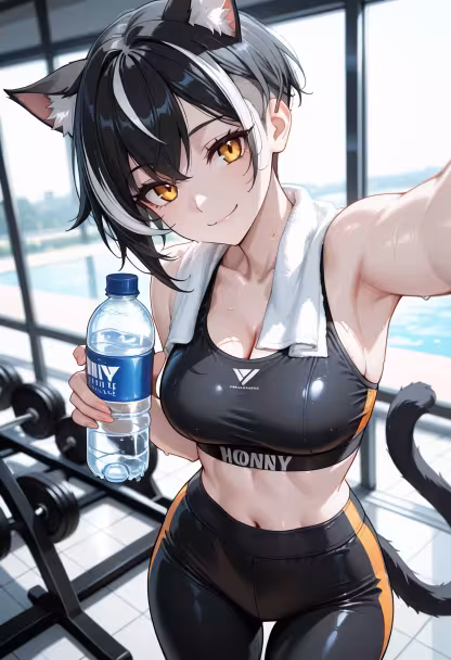 Crushing these morning gains! 💦 Nothing beats that post-workout high. How is everyone's Monday going? 💪✨ #gymlife #fitnessjourney #fitfam #postworkout #gymmotivation #healthylifestyle #sweatsession #progress #gymselfie #workoutroutine #strongnotskinny #fitnessgoals