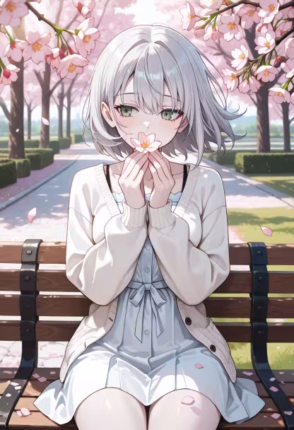 Watching the cherry blossoms fall today. It's so peaceful and quiet here. 🌸✨ #springvibes #cherryblossom #sakura #parkday #naturephotography #quietmoments #springfashion #aesthetic #blossomwatch #sunnyday #peaceful #mindfulness