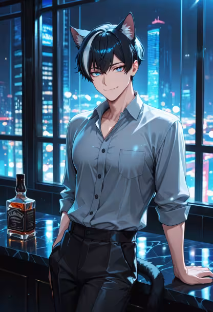 City lights and neon nights. Who's joining me for a drink? 🍸✨ #nightout #cityvibes #neonlights #mensfashion #nightlife #cocktailtime #weekendmood #vibes #ootd #stylish #urbanlife #barscene