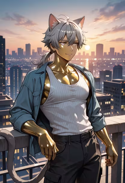 Golden hour hits different when the view is this good. Who wants to join me for a sunset walk? #goldenhour #vibes #rooftop #sunsetlover #cityscape #goodtimes #aesthetic #sunsetphotography #goldenhourlight #mensstyle #streetwear #chill