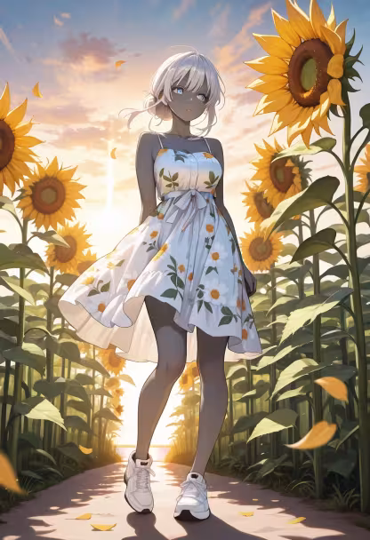 Golden hour glow hits different today. ☀️ Spent the whole afternoon just wandering through the wildflowers, feeling so peaceful! #goldenhour #sunsetvibes #flowerfield #naturelover #goodvibes #aesthetic #peaceful #dayout #bliss #dreamy #summertime #happiness