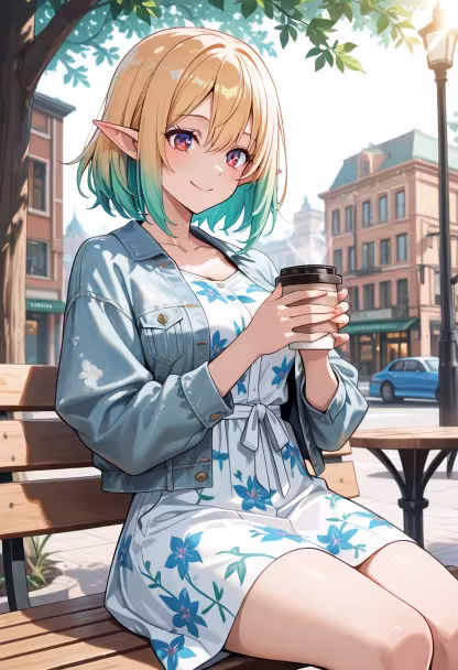 Finally treating myself to some coffee and the cutest outfit! Does this look work for a sunny afternoon date? ☕✨ #ootd #fashiondiaries #cozyvibes #streetstyle #influencerlife #dayout #styleinspo #springfashion #happyday #love #outfitgoals #aesthetic
