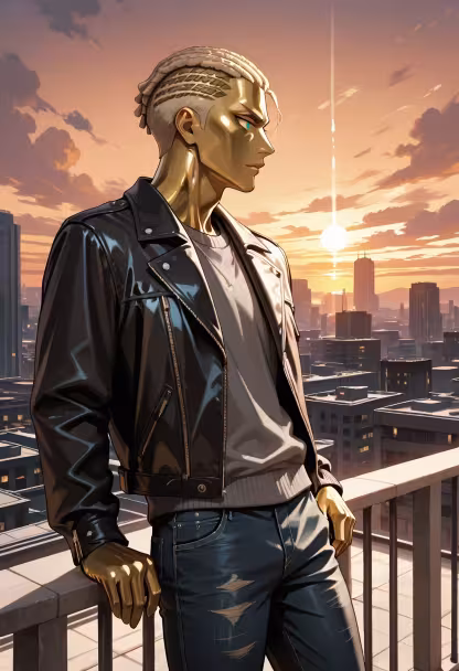 Caught the perfect light before it dipped below the skyline. Not that I care if you like the view or not, just thought I'd share. #goldenhour #rooftop #cityvibes #sunset #goldenhourlight #mensstyle #aesthetic #ootd #moodygrams #skyline #cityscape #photography
