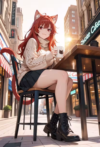 Found the cutest spot for a coffee break today! ☕✨ Loving this look. #ootd #fashionblogger #cozyvibes #streetstyle #aesthetic #coffeetime #outfitinspo #fashiongram #lookbook #instafashion #urbanstyle #dailylook