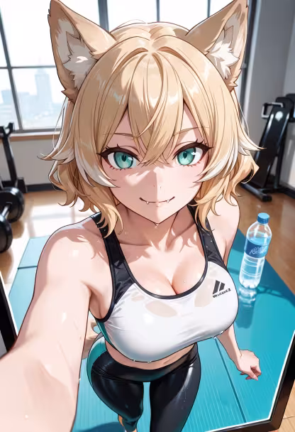 Crushing my goals today! The post-workout glow is real. 💪✨ Are you guys hitting the gym today? #fitness #gymlife #workoutmotivation #gains #fitgirl #sweat #healthylifestyle #gymrat #determination #positivevibes #training