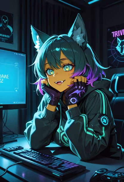 Late night grind. Finally reached the top rank. #gaming #gamergirl #pcsetup #rgb #nightlife #victory #levelup #streamerlife #cyberpunk #setupinspiration #tech #chillvibes