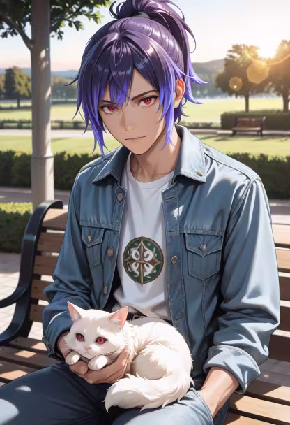 Found this little troublemaker in the park today. Don't look at me like that, I'm not actually a cat person. #catlife #parkday #weekendvibes #dontlookatme #stray #petstagram #meow #sunshine #casualstyle #citylife #riku #mood