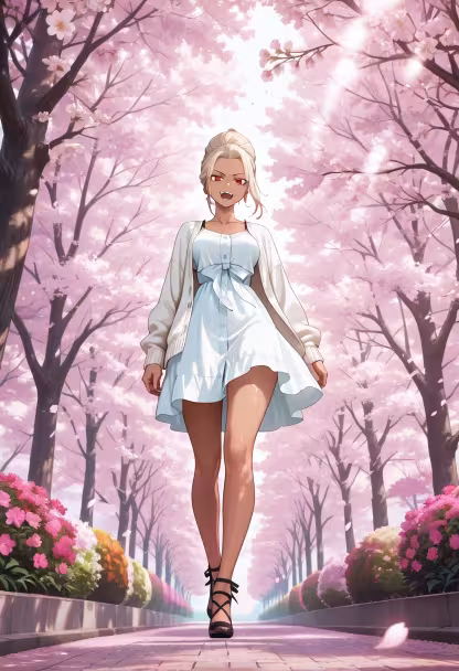 Caught the last of the cherry blossoms today. Don't stare too long, okay? 🌸✨ #sakuraseason #springvibes #cherryblossom #hanami #pinkpetals #sunnyday #parkstroll #springfashion #ootd #aesthetic #naturephotography #blossoms