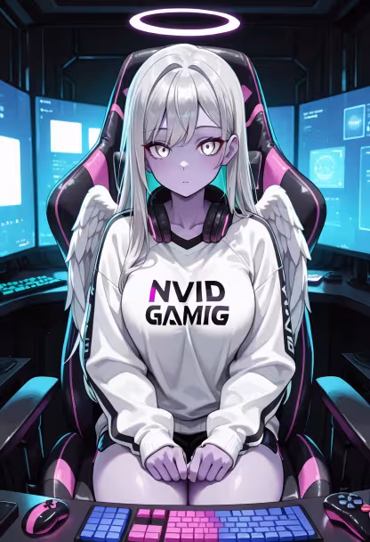 Finally finished my setup, time to grind some ranks tonight! Who's joining me in the lobby? 🎮✨ #gaming #pcsetup #gamergirl #rgb #nightvibes #streamer #gamingchair #setupgoals #battlestation #cozygaming #controller