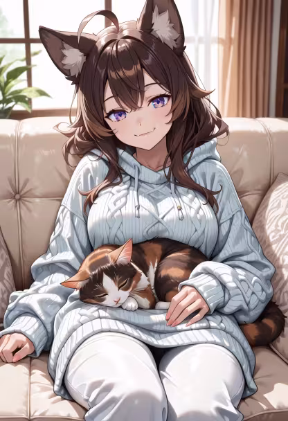 Finally got some quiet time with my little fluffball today! 🐾 She is the sweetest companion ever, hope you all are having a paws-itively amazing day too! #catlover #cozyvibes #catmom #cuddlebuddy #petstagram #meow #weekendmood #happiness #lovemycat #fluffyfriend #lazyday #cuteanimals