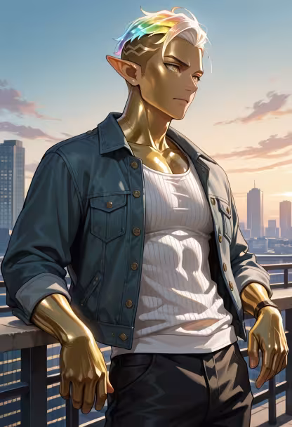 Caught the perfect lighting on the roof. Don't look at me like that, I was just up here to get some air. 🌇✨ #goldenhour #rooftop #cityvibes #sunsetphotography #aesthetic #moodygrams #skyline #menslifestyle #vibing #chill #photography #ootd