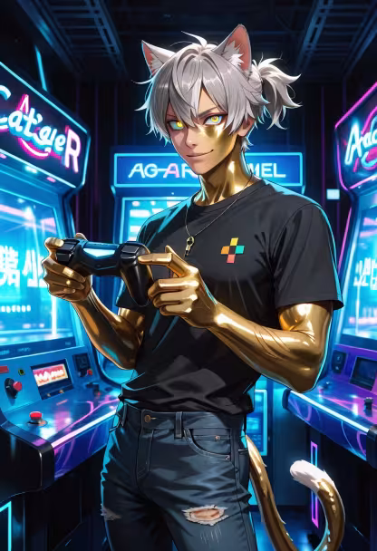 Just hanging out at the local arcade today! Who wants to challenge me to a round? 🎮✨ #arcadevibes #gamerlife #weekendmood #chilling #fun #lifestyle #instadaily #photooftheday #coolvibes #toshiro #playtime #arcadeking