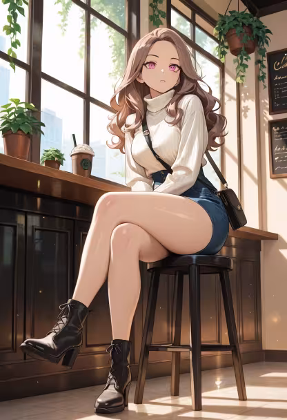 Stopped by this cute cafe today and finally got my iced latte. Don't stare at me too much, okay? #ootd #cafevibes #citylife #fashiongram #meitime #coffeeaddict #aesthetic #streetstyle #outfitinspiration #notlookingatyou #dayout