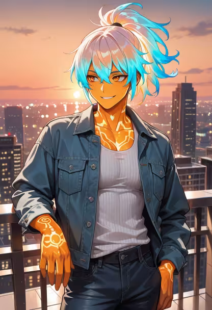 Caught the perfect golden hour light today. 🌅 Sometimes you just need to stop and appreciate the view. Hope you're all having a great week! #goldenhour #sunsetvibes #rooftop #chilling #mensfashion #aesthetic #vibecheck #goodvibesonly #cityscape #goldenlight #mensstyle #relaxing