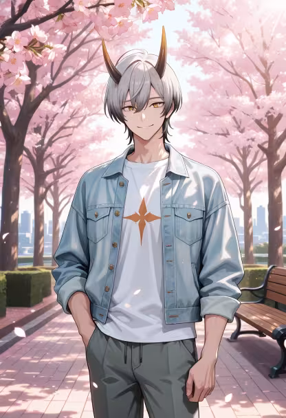 Finally caught the cherry blossoms at full bloom! The perfect weather for a stroll. Who wants to grab some hanami snacks? 🌸🍡 #springvibes #cherryblossom #sakuraseason #hanami #dayout #sunshine #springfashion #mensstyle #streetwear #lifestyle #positivevibes #goodtimes