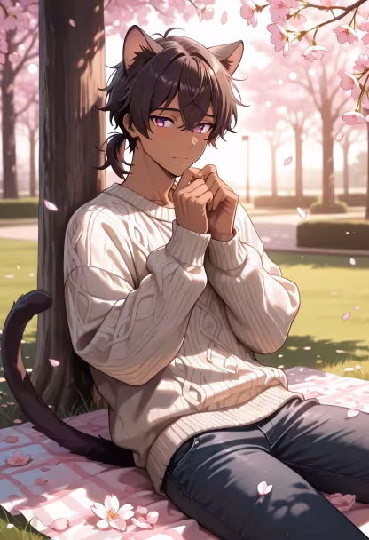 Finally got a chance to relax under the cherry blossoms. The weather is just perfect today. 🌸✨ #springvibes #hanami #cherryblossom #quietmoments #naturelovers #aesthetic #peaceful #dayoff #springtime #bento #chill #influencerlife