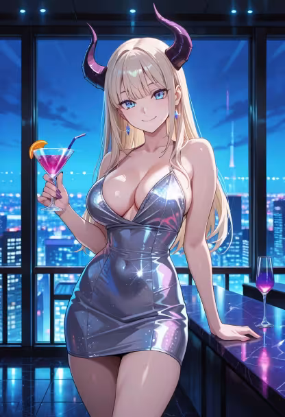 City lights and neon nights! ✨ Sipping on something sweet, what's your weekend vibe? #NightOut #CityLife #Cheers #WeekendVibes #NeonLights #CocktailHour #Sparkle #FashionDiaries #ShioriStyle #NightVibes #OutfitInspo #ClubReady