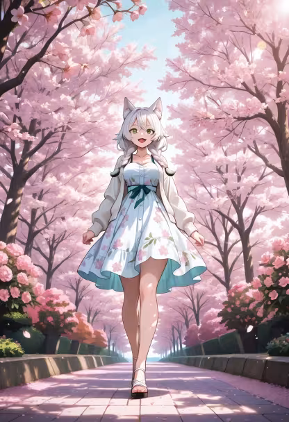 Finally got a chance to see the cherry blossoms in full bloom today. It’s so peaceful here. 🌸✨ #springvibes #sakuraseason #cherryblossom #pinkaesthetic #naturewalk #peacefulday #floralbeauty #influencerstyle #springtime #blooming #gardenview #serenity